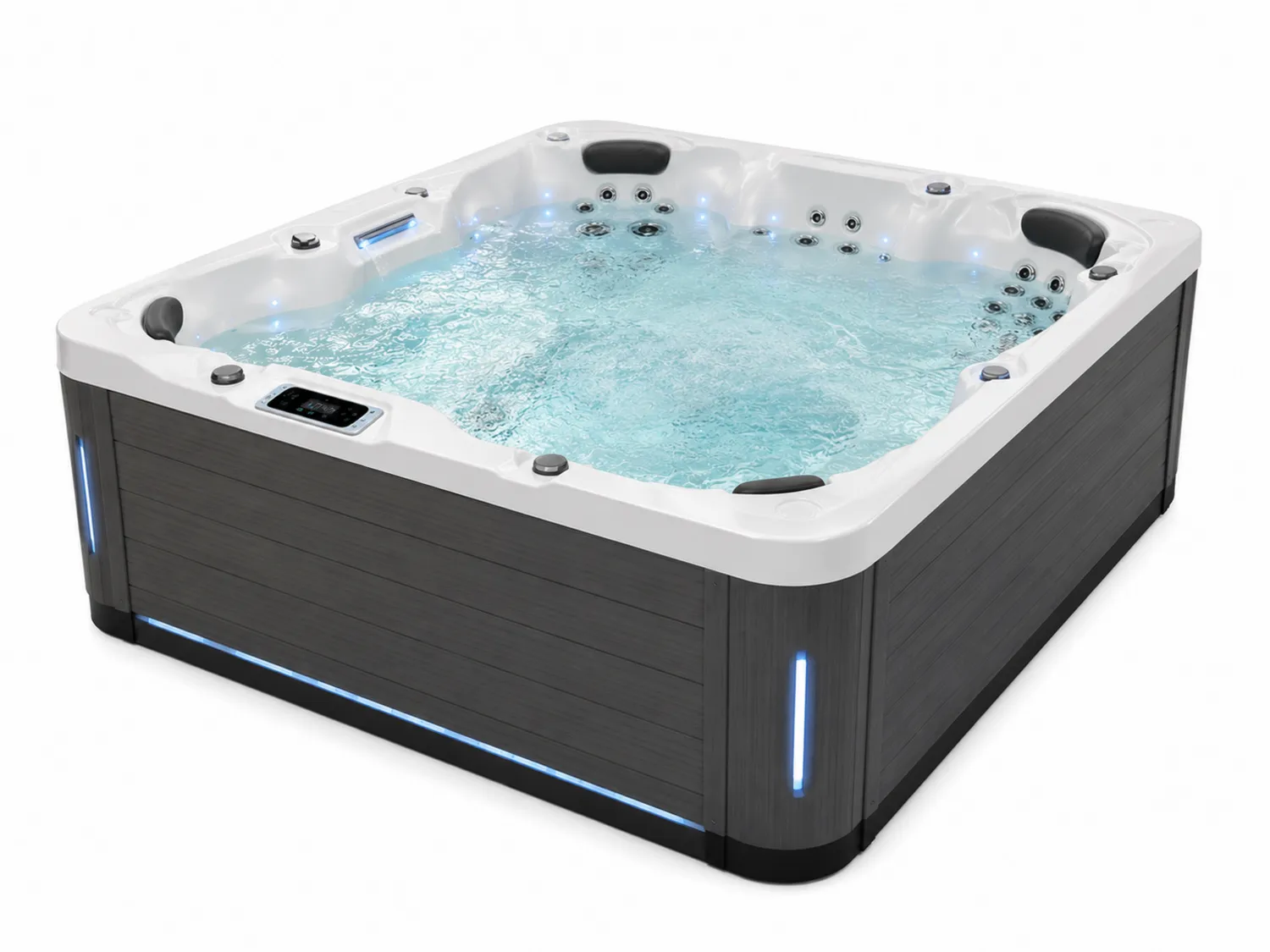 Whirlpool mit 20 Massagejets und LED-Beleuchtung 220cm x 220cm x 95cm