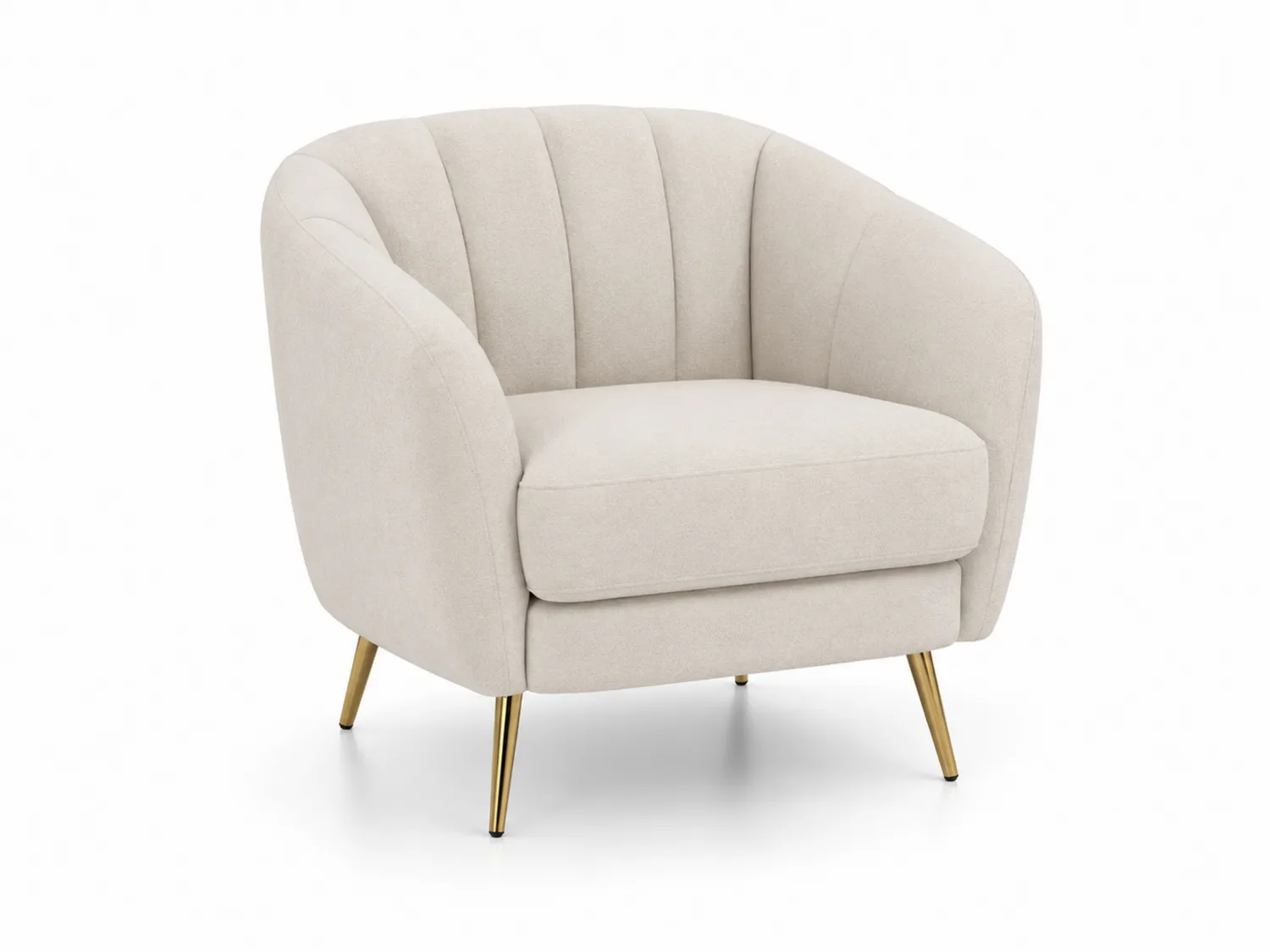 Sessel Beige Stoff 85x80x75cm