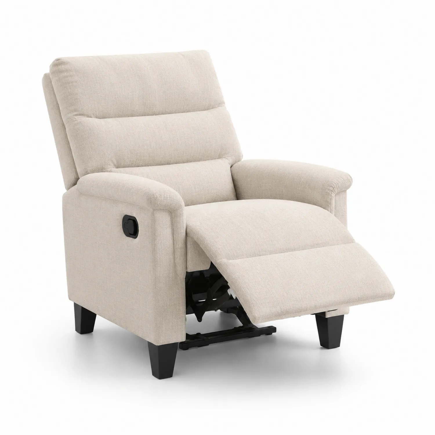 Liegesessel Stoff Beige 80 cm Breite 100 cm Höhe