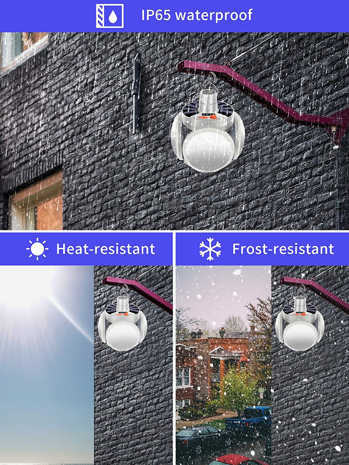 Lampara LED Solar Plegable