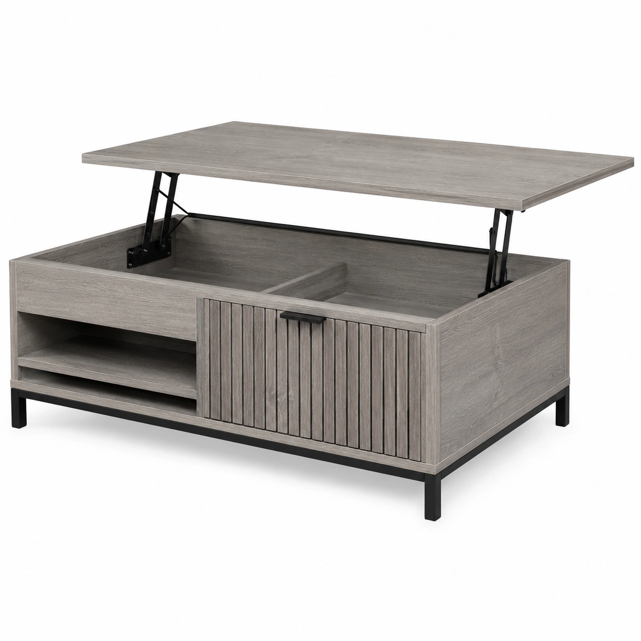 Mesa Elevable con Almacenamiento