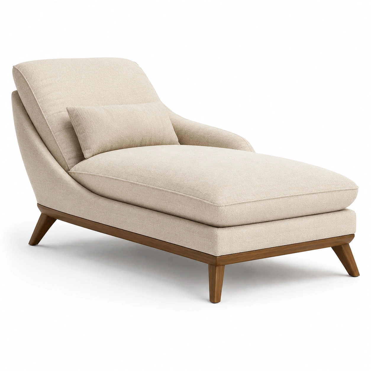 Chaise Longue Tapizada Beige