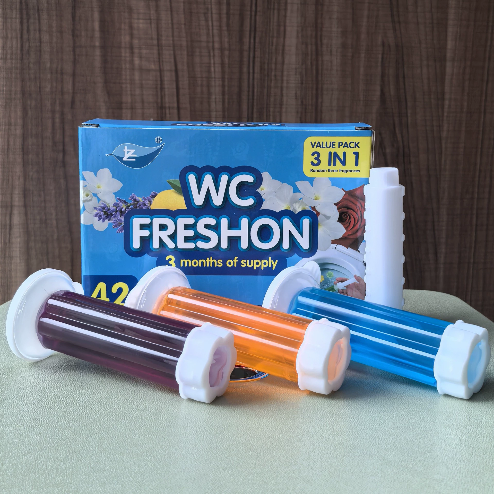🔥Last Day 70% OFF 🔥3-Tubes Toilet Gel Stamp Box  Deodorizing Bathroom Freshener