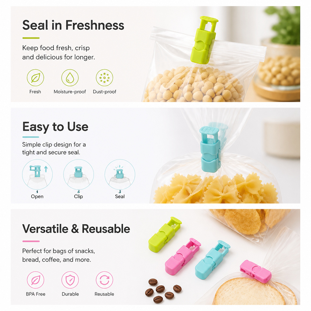 12pcs Food Sealing Clips