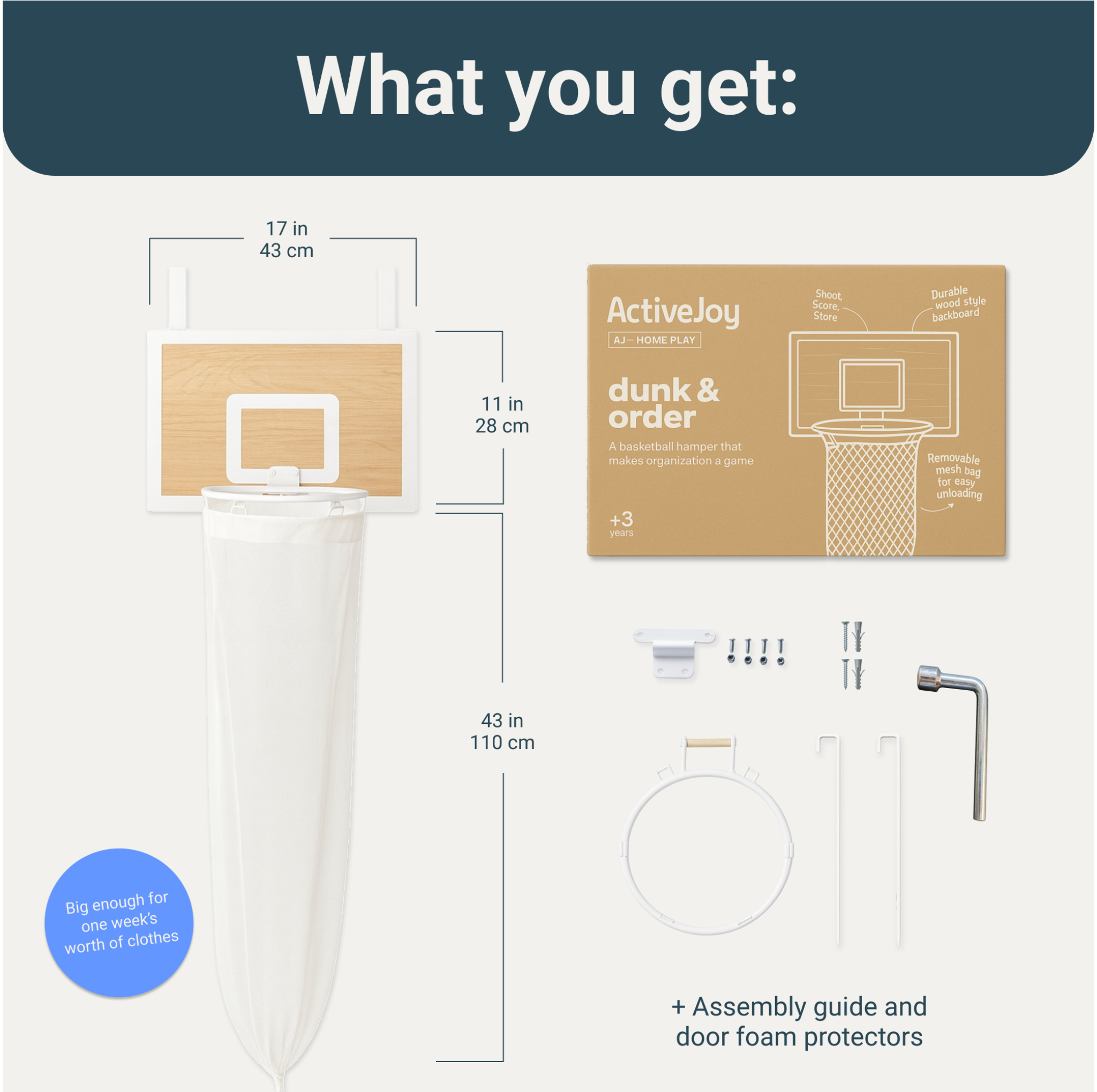 🔥Limited Time 49% Off✨Laundry Basketball Hamper