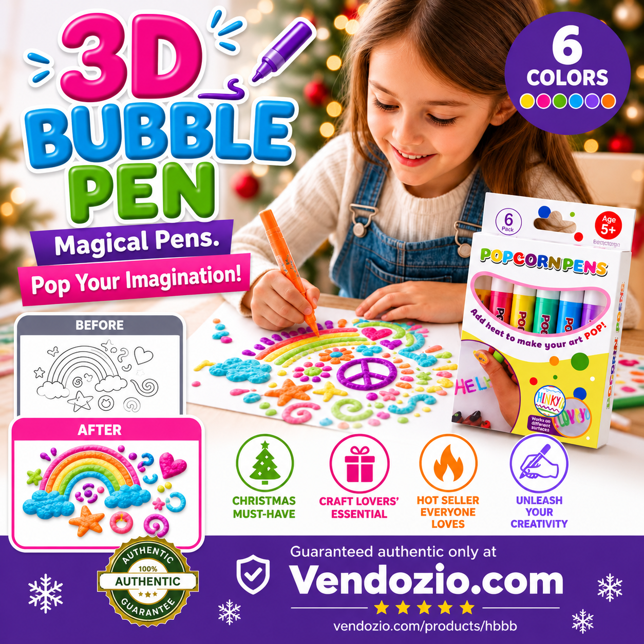 🔥Last Day Promotion 60% OFF 🖍️3D Relief Art Pen – Turn Flat Drawings Into Touchable 3D Art🪄