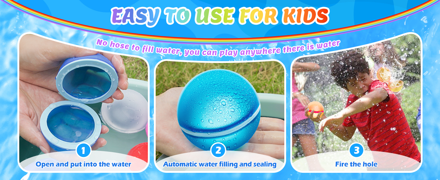 Crilary reusable water balloons