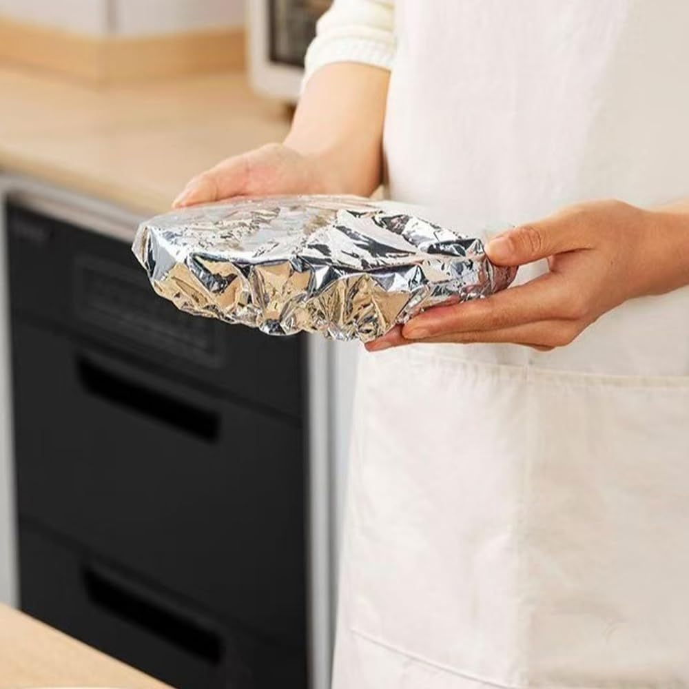 ✨【Reusable Aluminum Foil Lids】- Warm Food, Less Waste, Smart Kitchen! 🍱