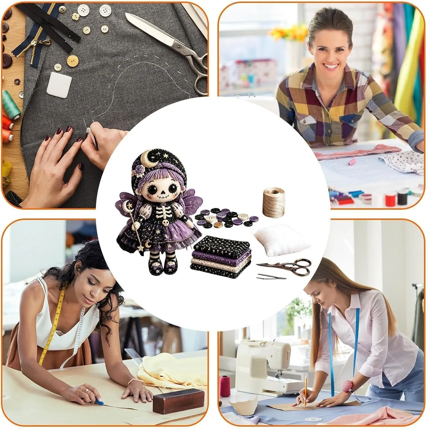 DIY Halloween Skeleton Doll Kit – displayable halloween keepsake