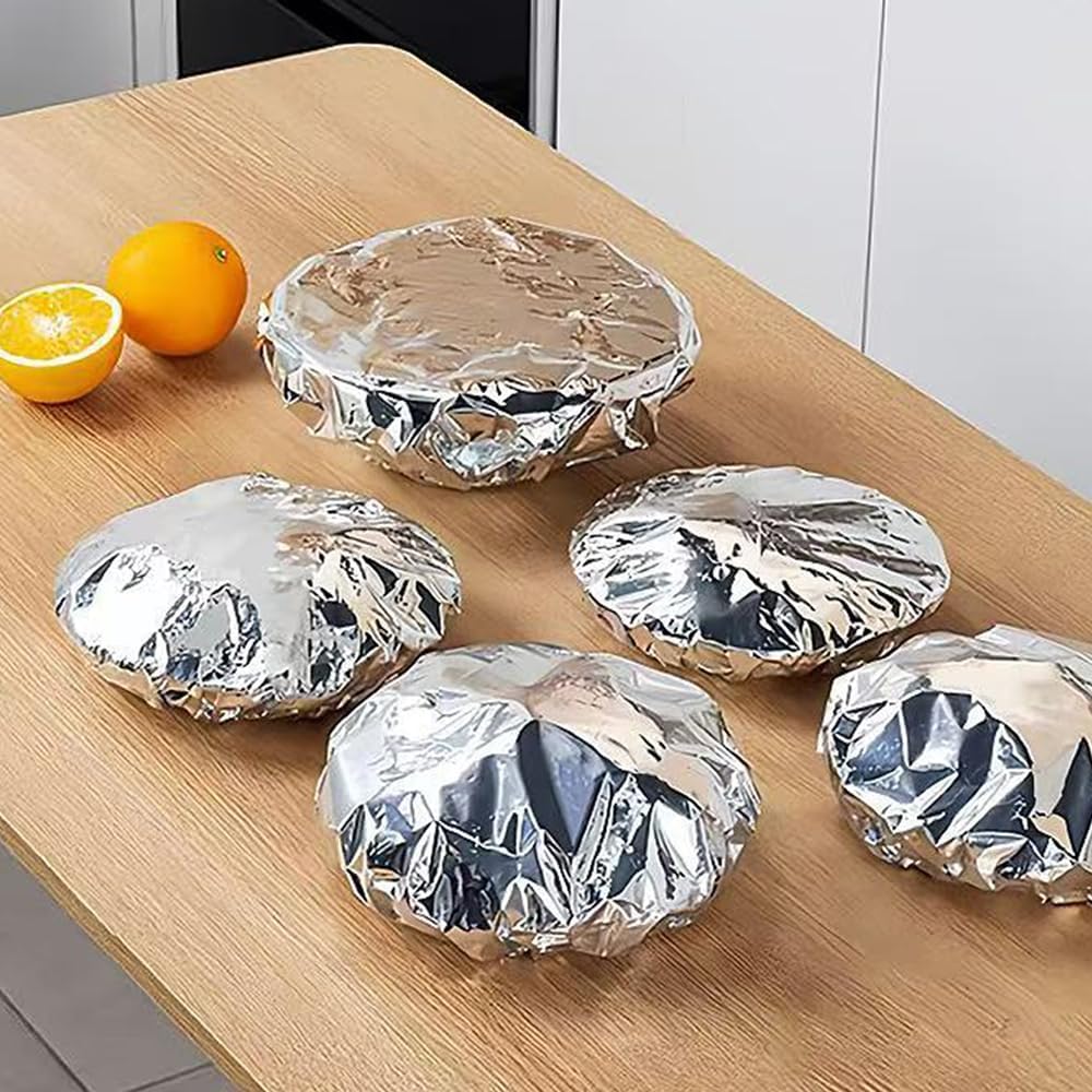 ✨【Reusable Aluminum Foil Lids】- Warm Food, Less Waste, Smart Kitchen! 🍱