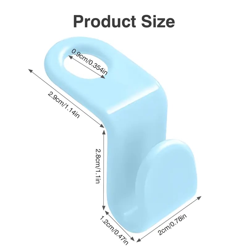Space-Saving Clothes Hanger Connector Hooks