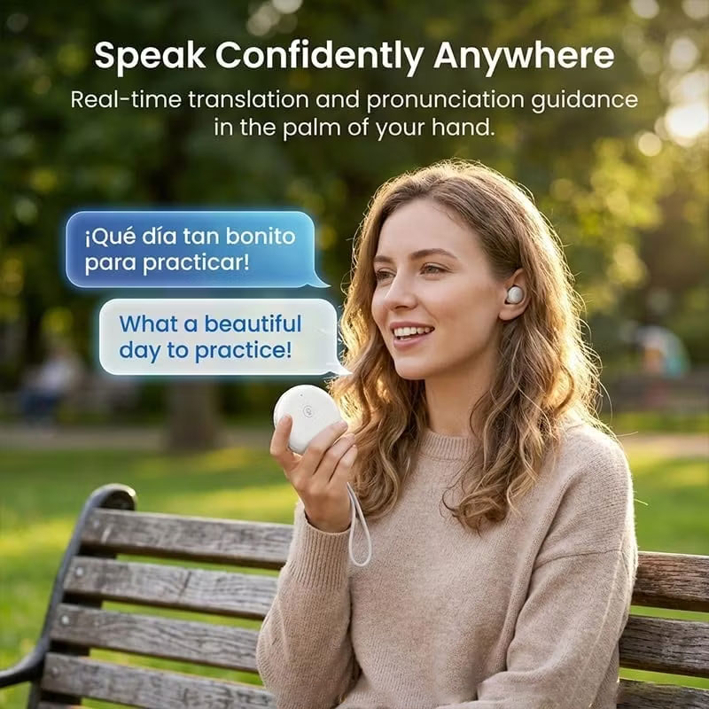 🔥 LAST DAY 50% OFF 🌍 AI Wearable Translator — Break Language Barriers Anywhere