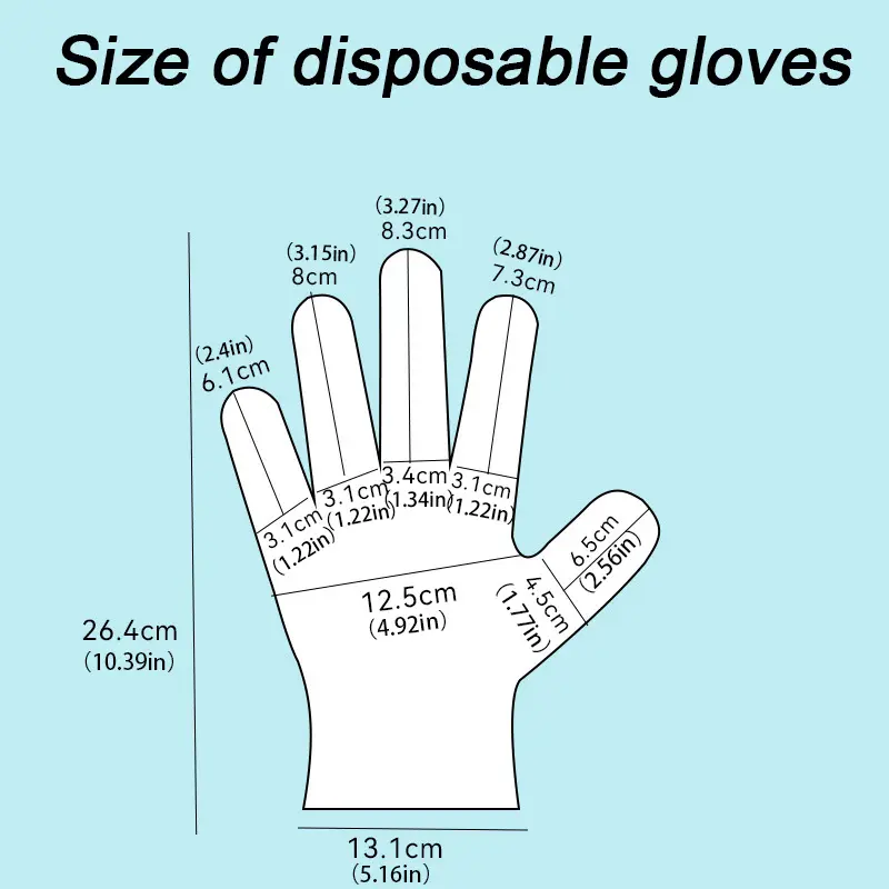 Thick TPE Disposable Hand Gloves