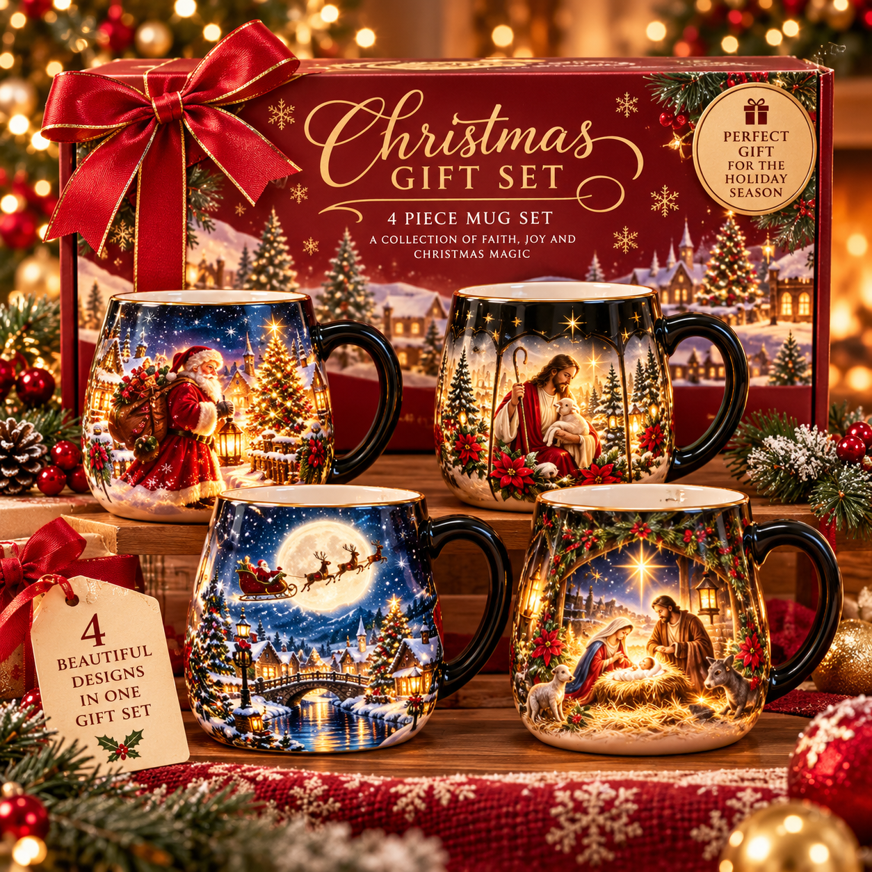 💫Christmas Magic Color-Changing Mug – Heat Reveal Holiday Gift🎁