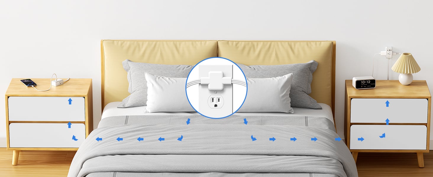 double male extension cord