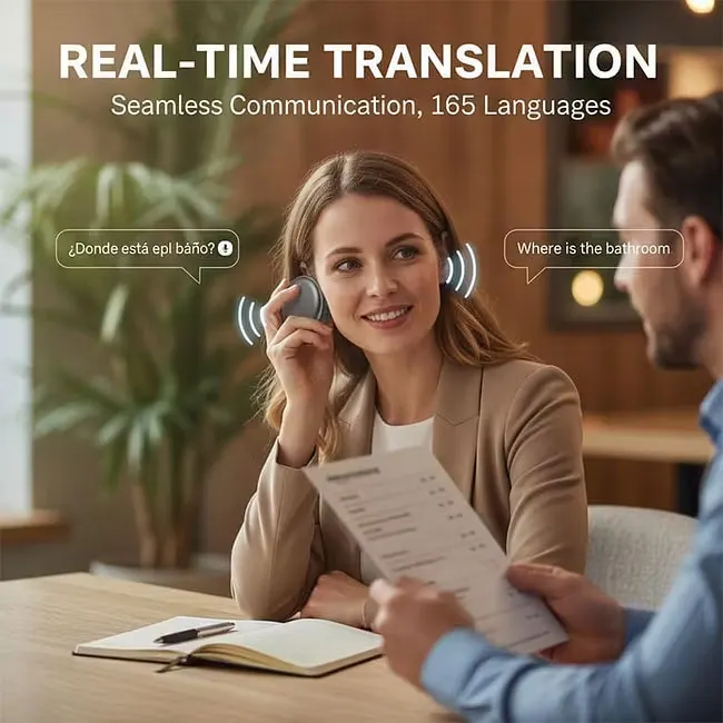 🔥 LAST DAY 50% OFF 🌍 AI Wearable Translator — Break Language Barriers Anywhere