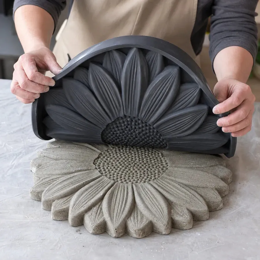 Sunflower Garden Stepping Stone Silicone Mold detail 4