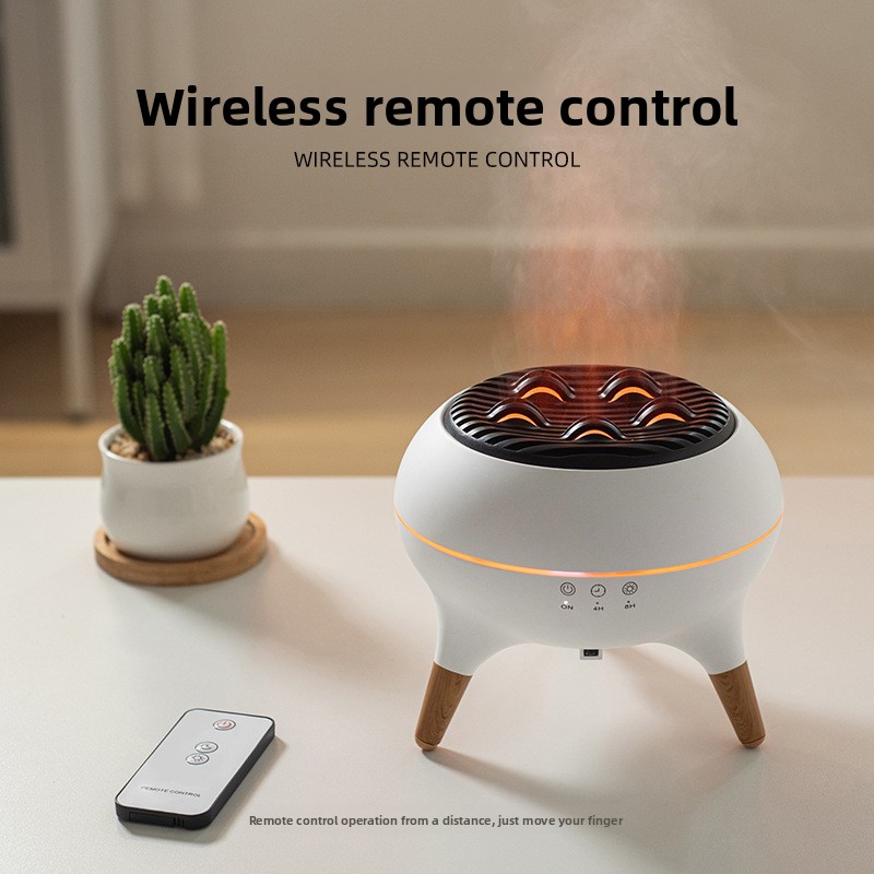 Remote-controlled timed humidifier for home use, ultrasonic multi-pore atomization, large mist output, jellyfish aroma diffuser