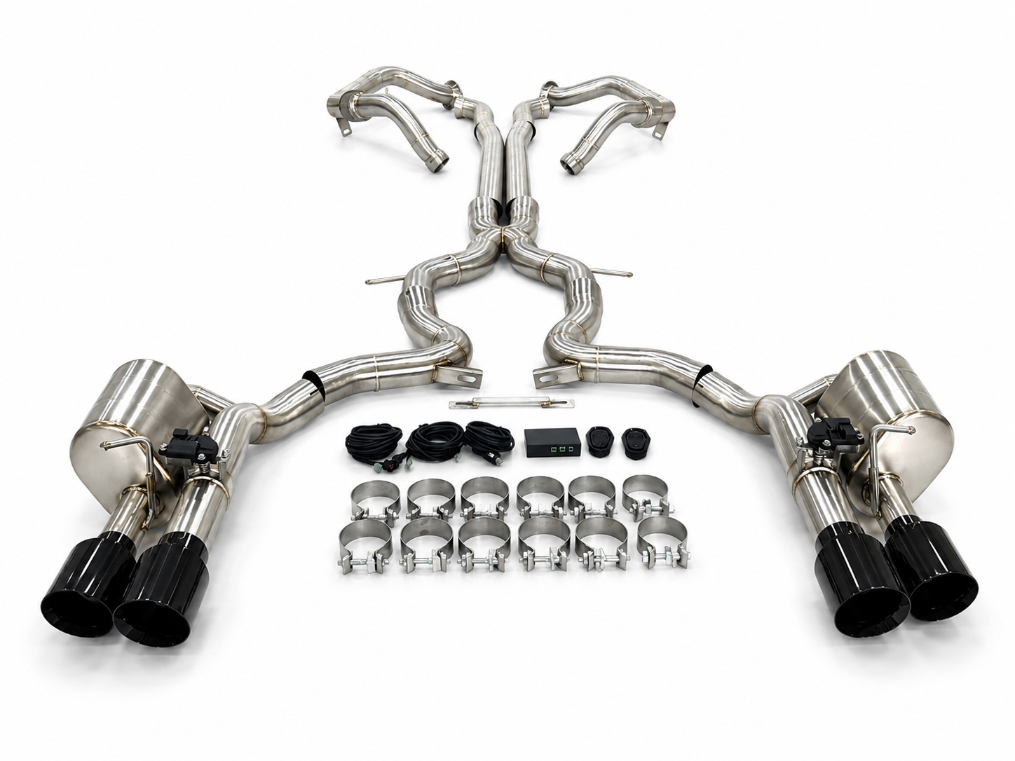 Porsche Panamera 4S Sport Turismo 971 2.9L V6 Valved Front Mid Rear Exhaust System