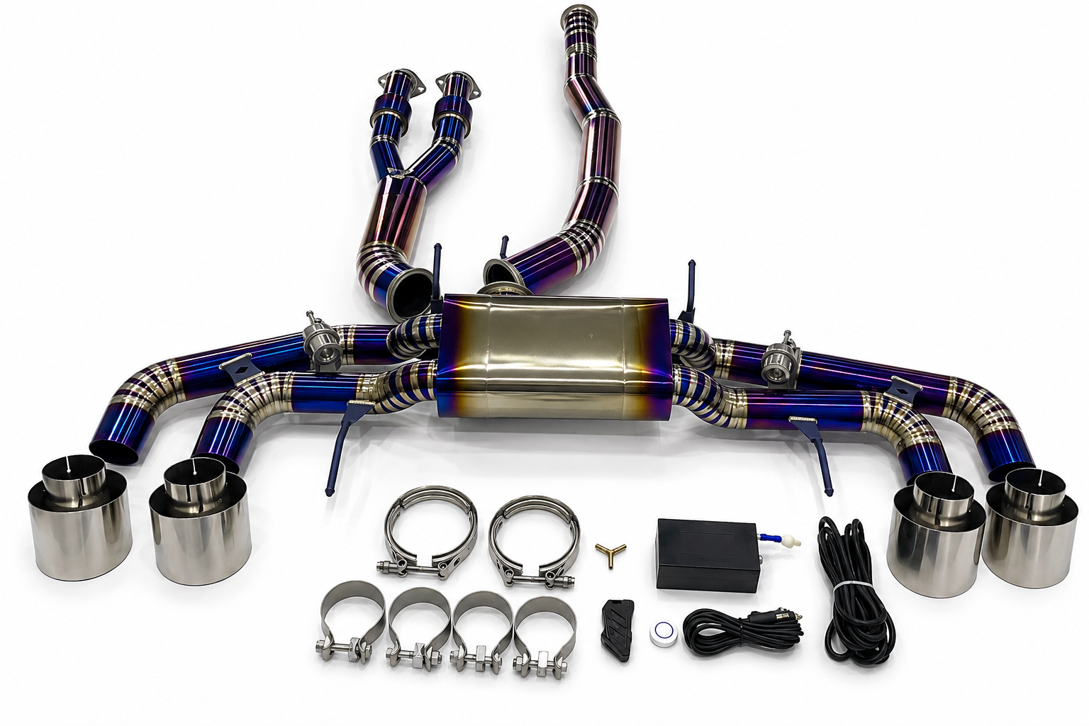 NISSAN R35 GTR 2010 3.8L Titanium Valved Catback Exhaust System with Y Pipe