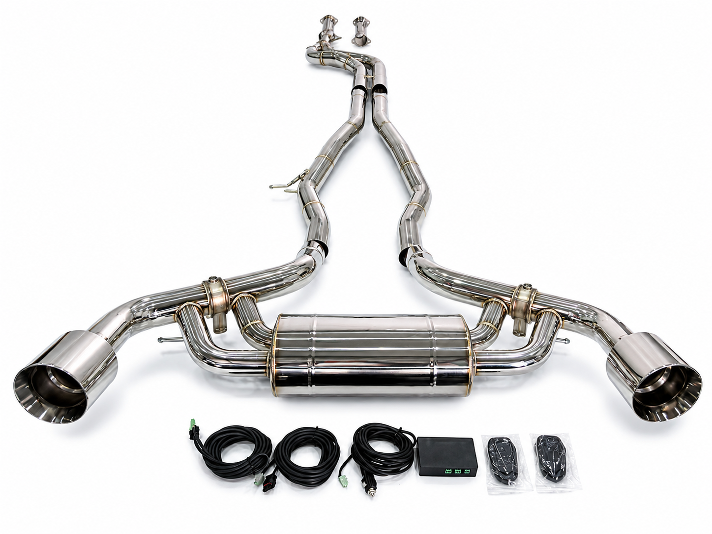 Toyota Supra MK5 A90 3.0 2020 Valved Catback Exhaust System Stainless Steel / Titanium Mid Rear Exhaust Upgrade