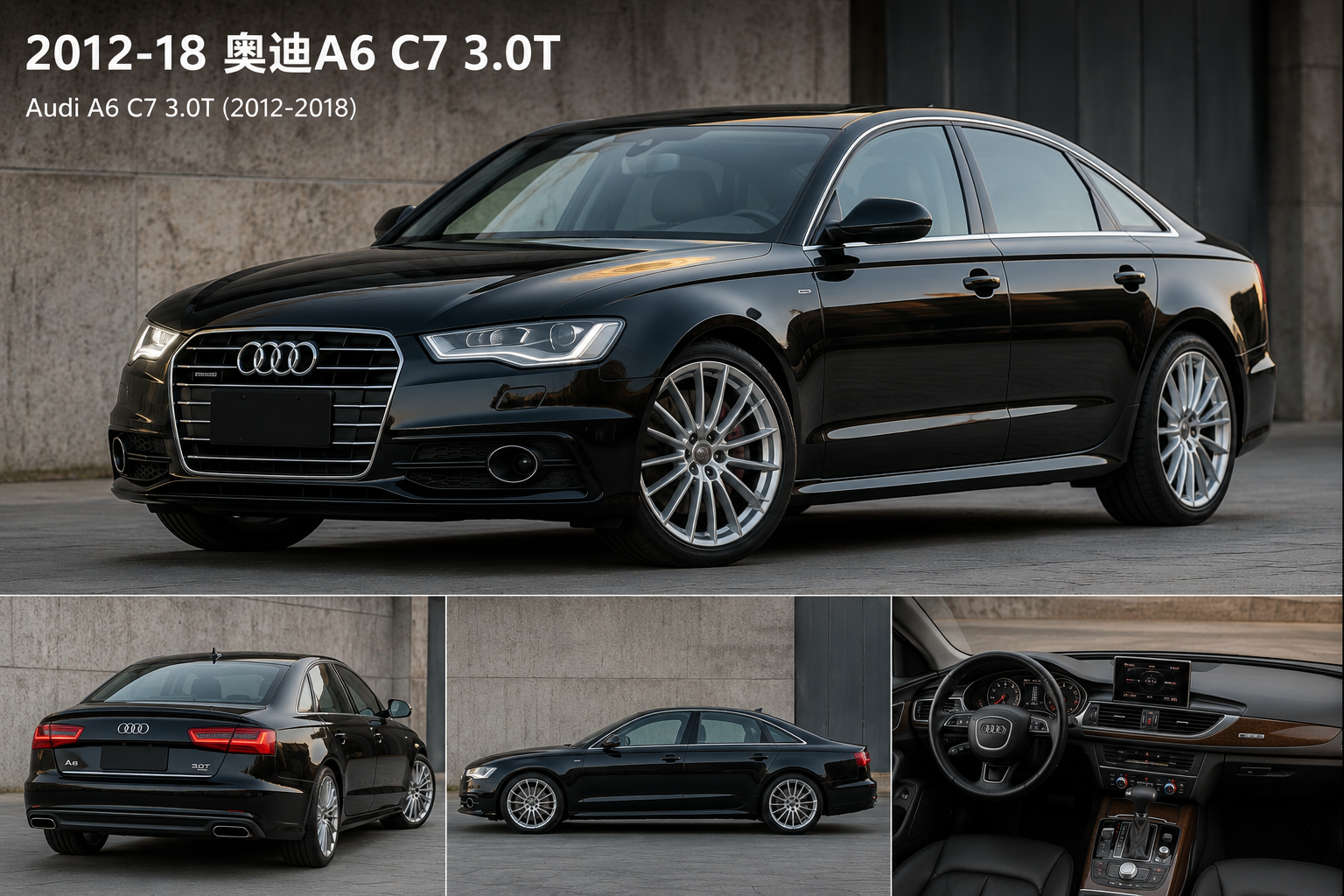 2012-2018 Audi A6 C7 3.0T SS304 Valved Catback Exhaust System