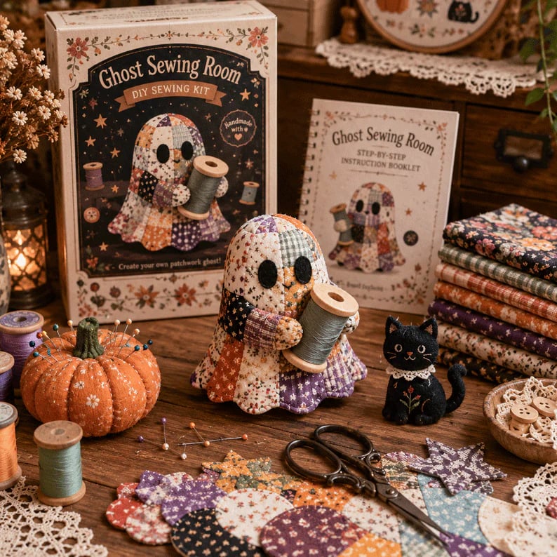 🔥70% Off Last Day - 👻Little Ghost’s Cozy Halloween DIY Patchwork Kit