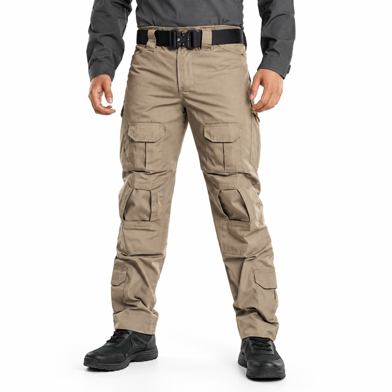 Men's Ripstop Tactical Cargo Pants – 10 Pockets