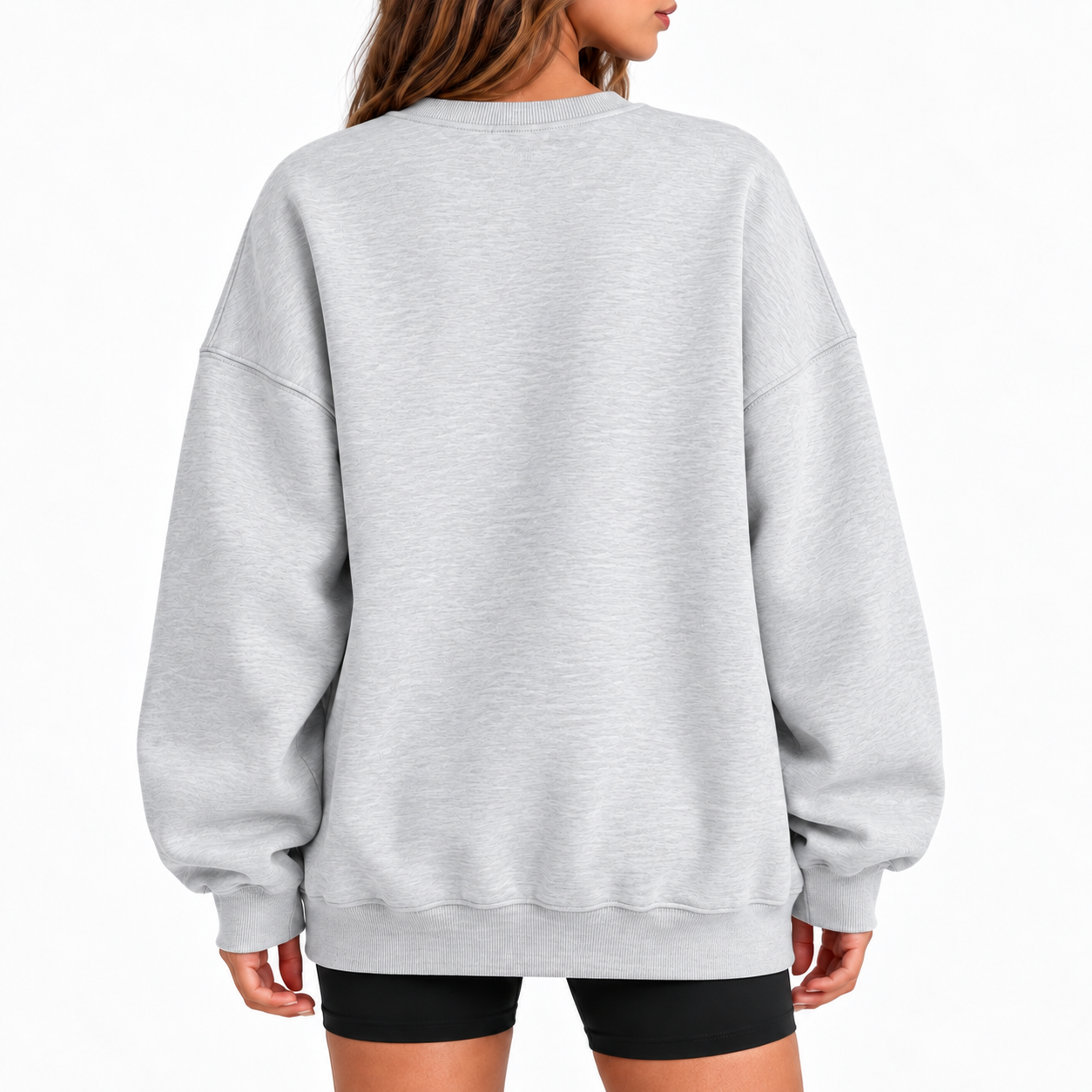 Women's Oversized Drop-Shoulder Crewneck Sweatshirt
