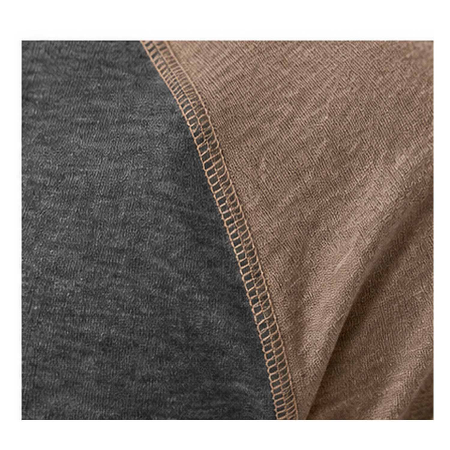 Men's pure cotton long-sleeve casual T-shirt, soft crew-neck shirt