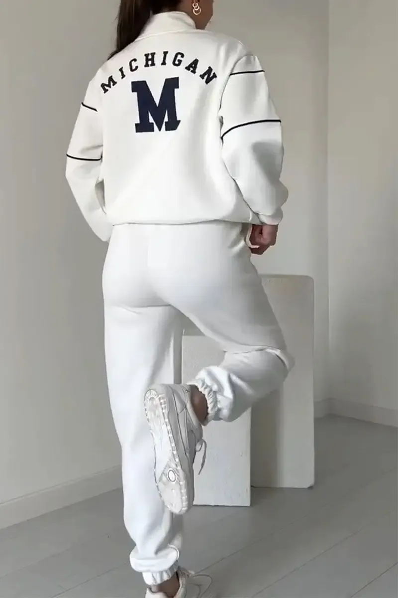 ⏰Winter Clearance Sale - 80% Off 🔥Women's Casual Letter M Long Sleeve Two Piece Set