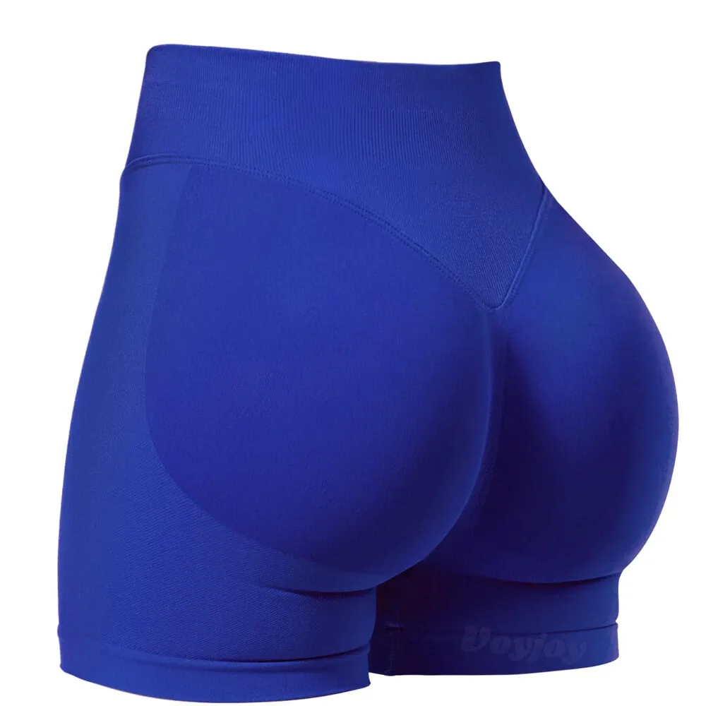 Women Workout Seamless Scrunch Butt Lifting Shorts Tummy Control Gym Yoga Shorts