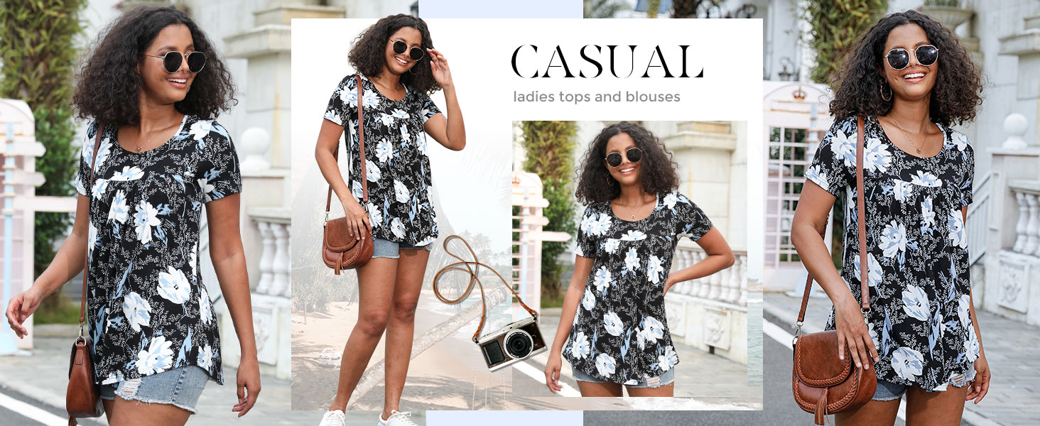 longyuan casual tunics tops
