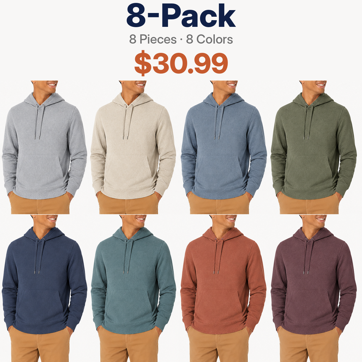 Men's Fleece Hoodie (Available in Big & Tall Sizes)