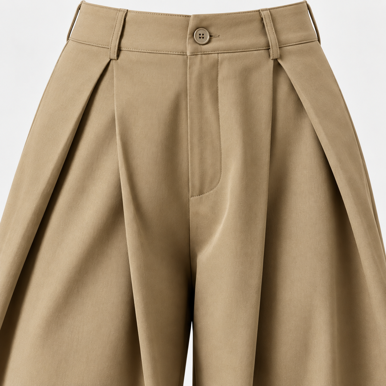 Women's vintage-style, loose-fit, wide-leg street-style trousers with an elastic waistband