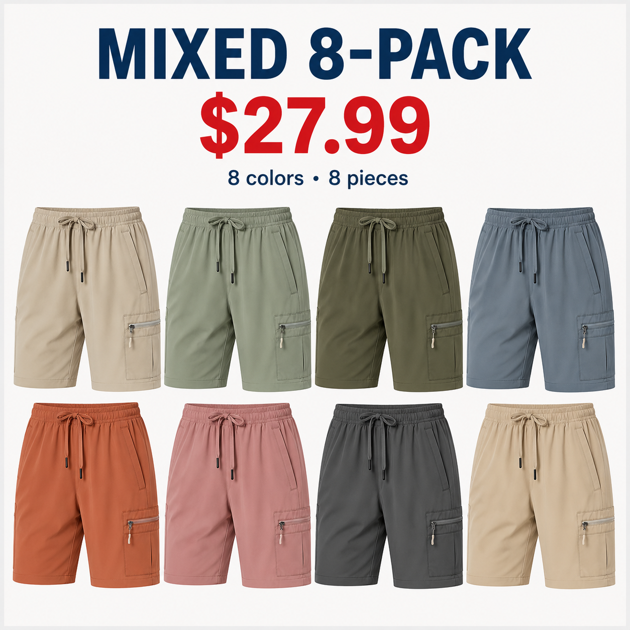 Women's lightweight hiking shorts, quick-dry athletic shorts