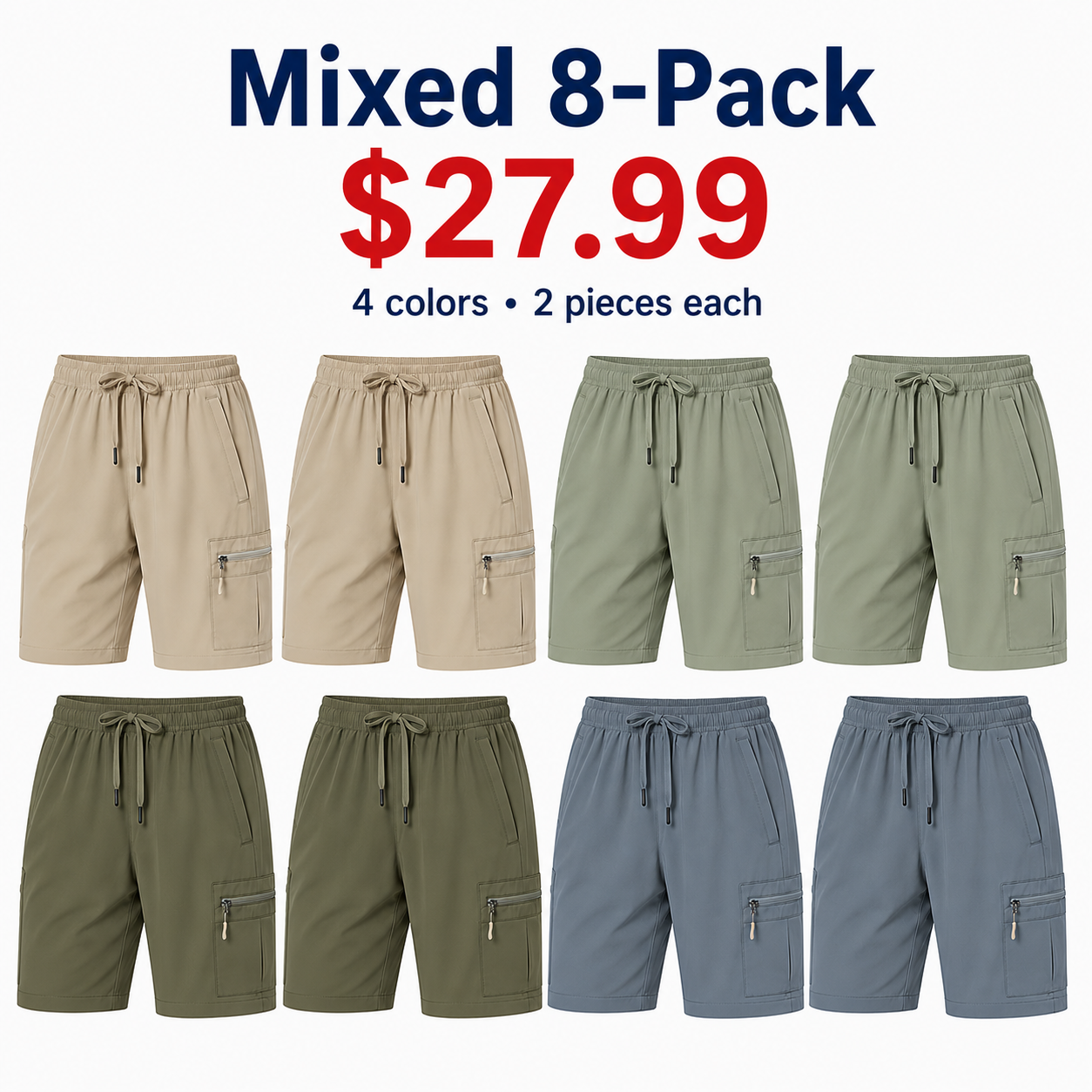 Women's lightweight hiking shorts, quick-dry athletic shorts