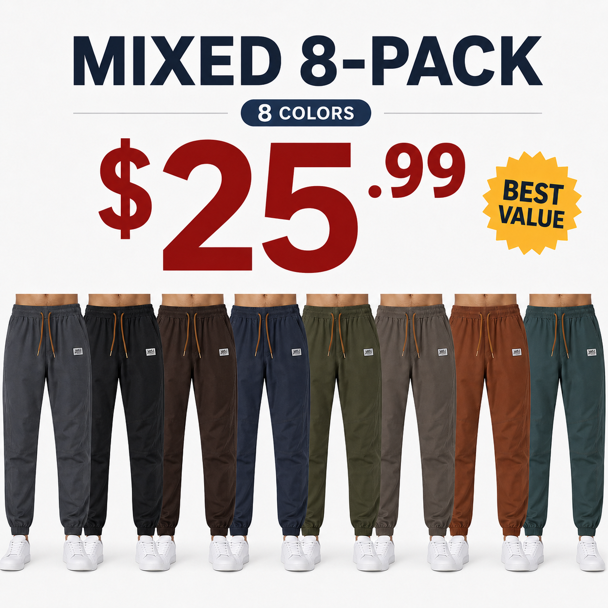 Men's Multi-Pocket Slim-Fit Casual Cargo Pants / Tactical Cargo Pants