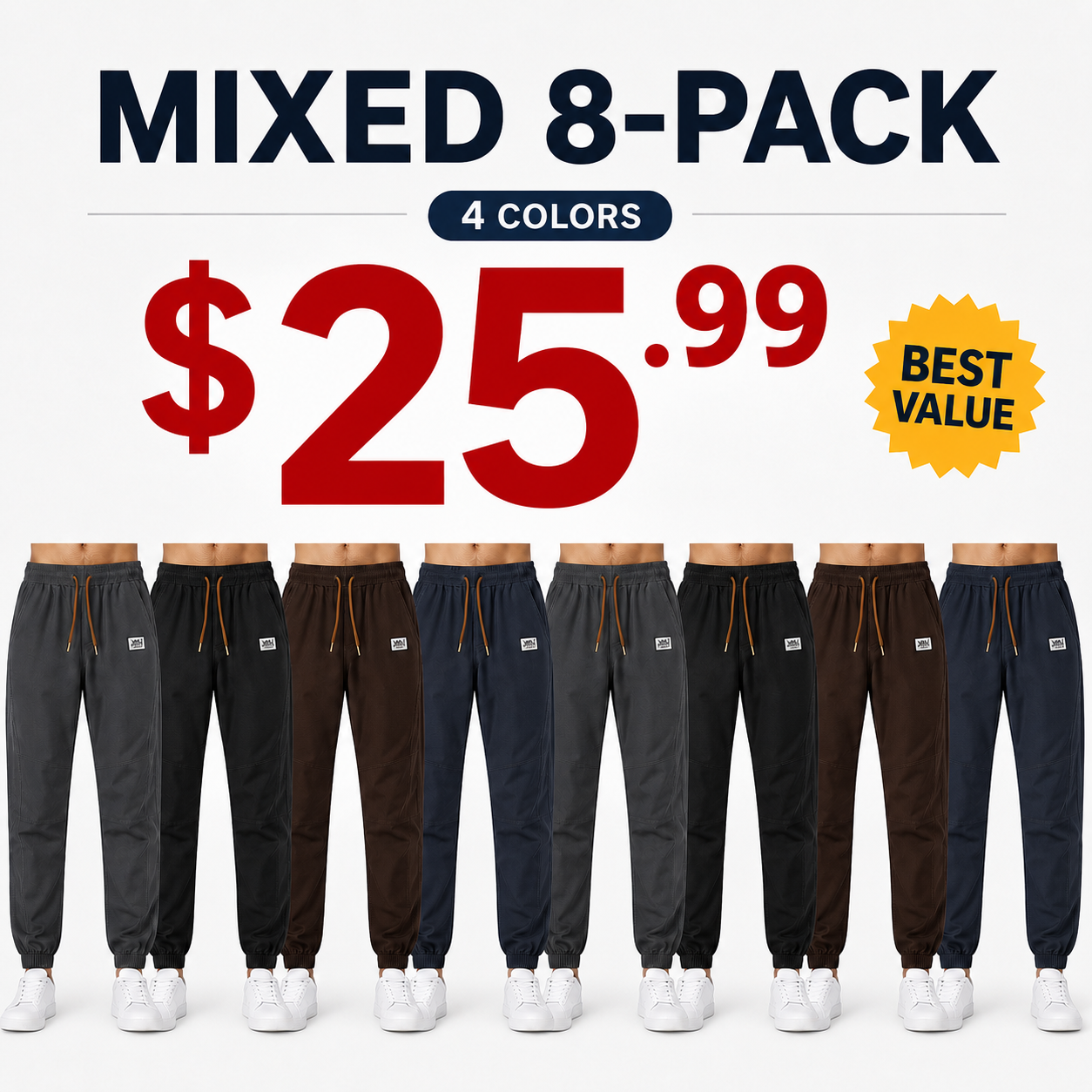 Men's Multi-Pocket Slim-Fit Casual Cargo Pants / Tactical Cargo Pants