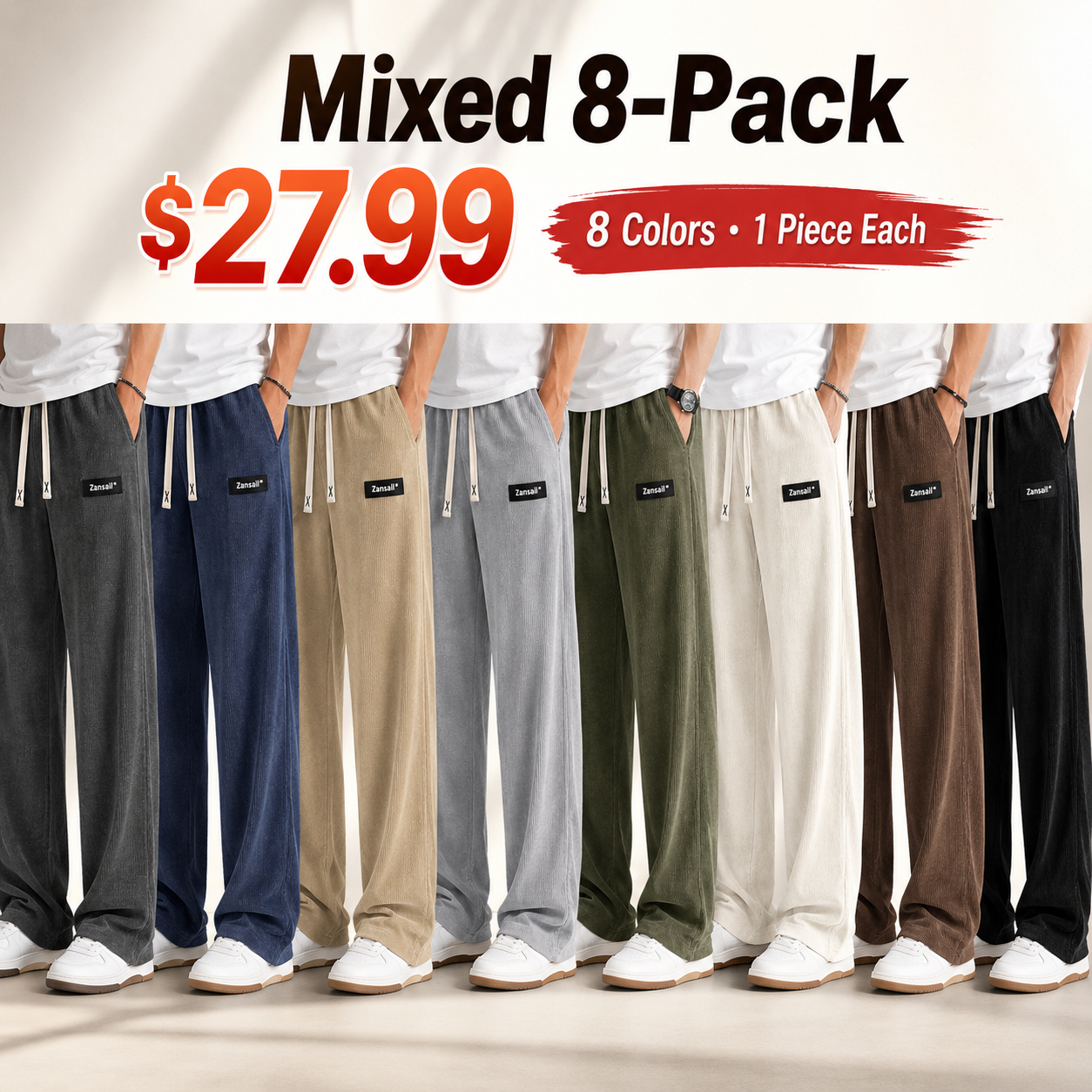 Men's casual trousers, corduroy trousers