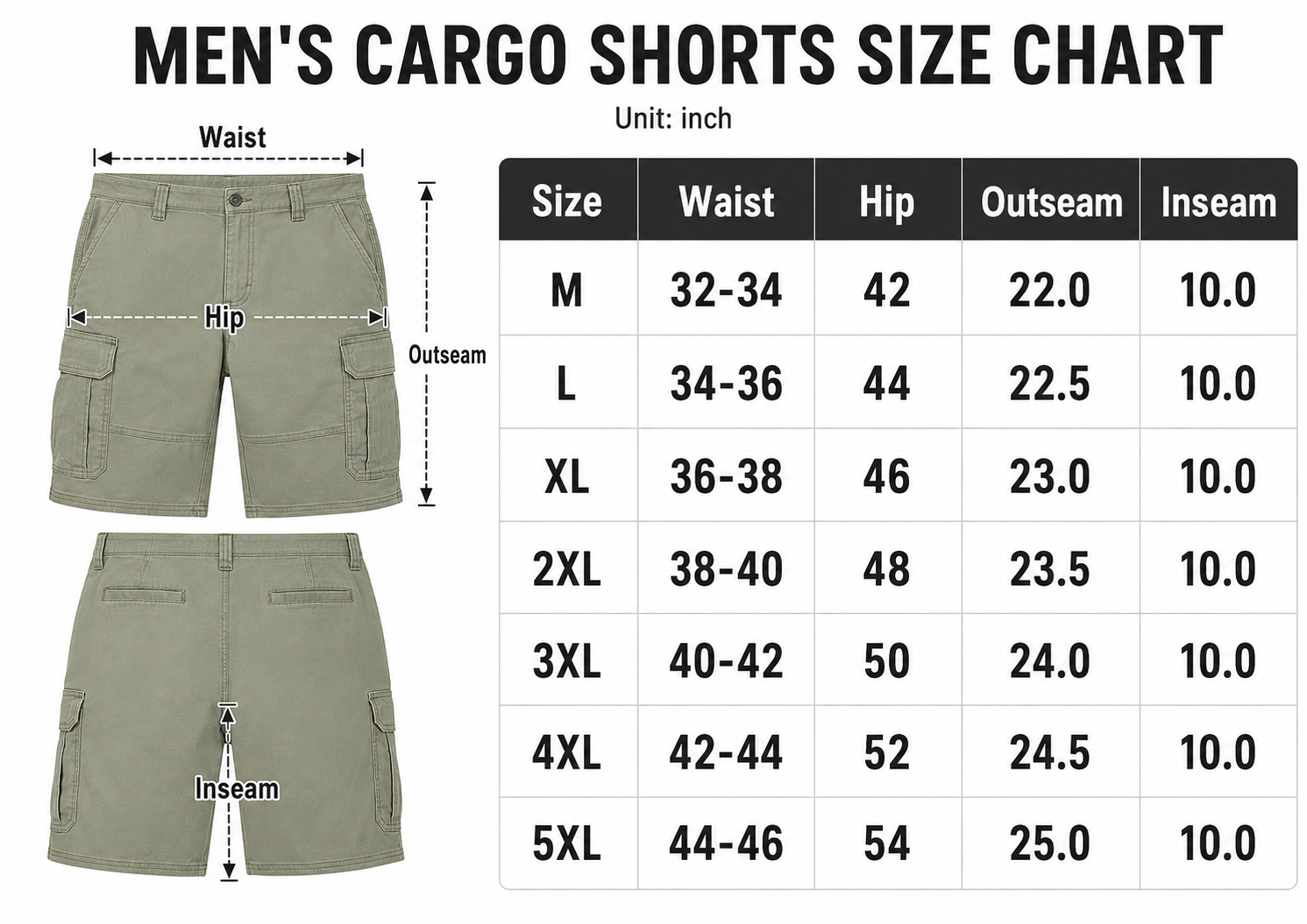 Men's Classic Stretch Cargo Shorts