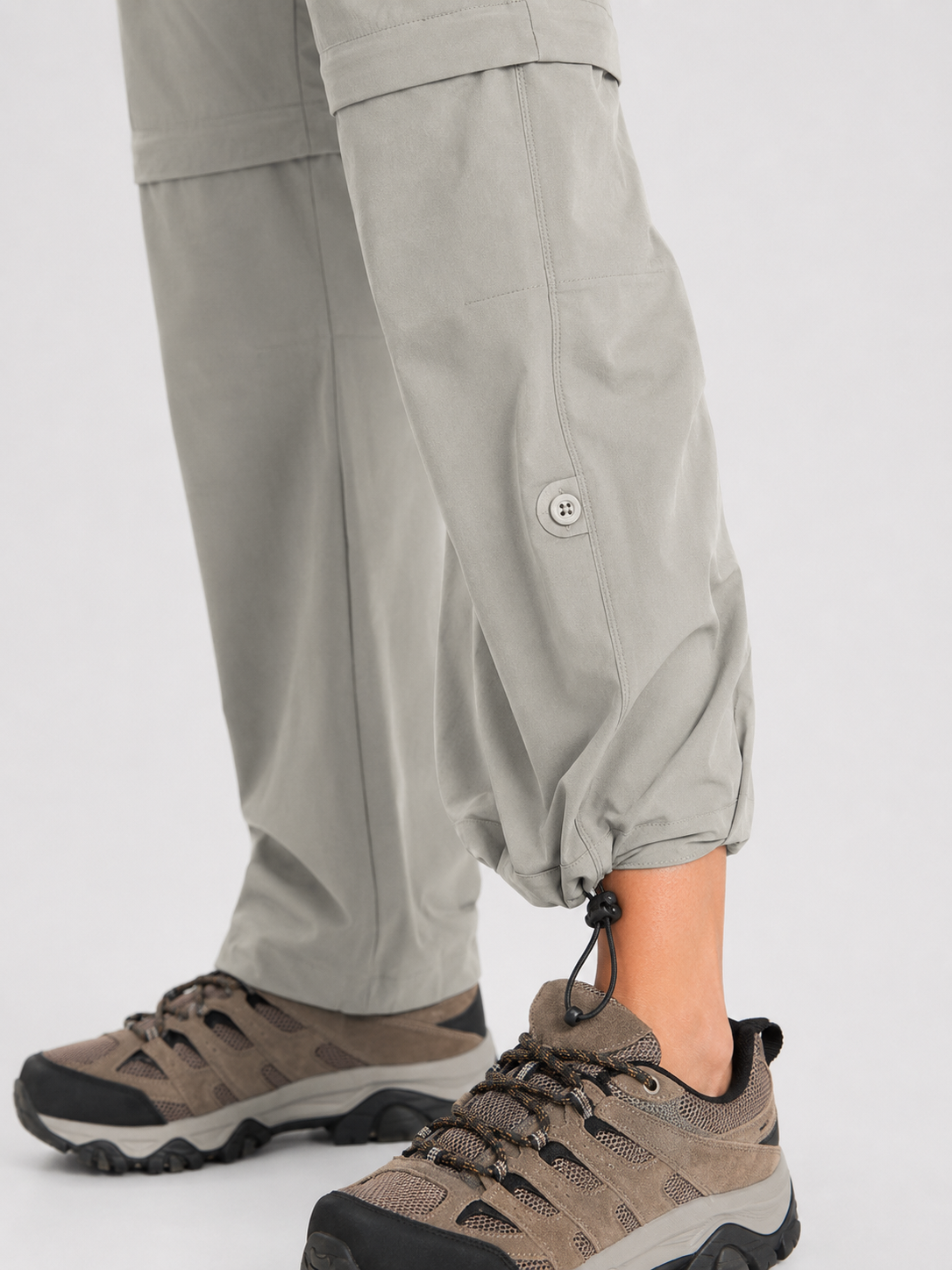 Women's zip-off hiking pants, quick-dry fabric