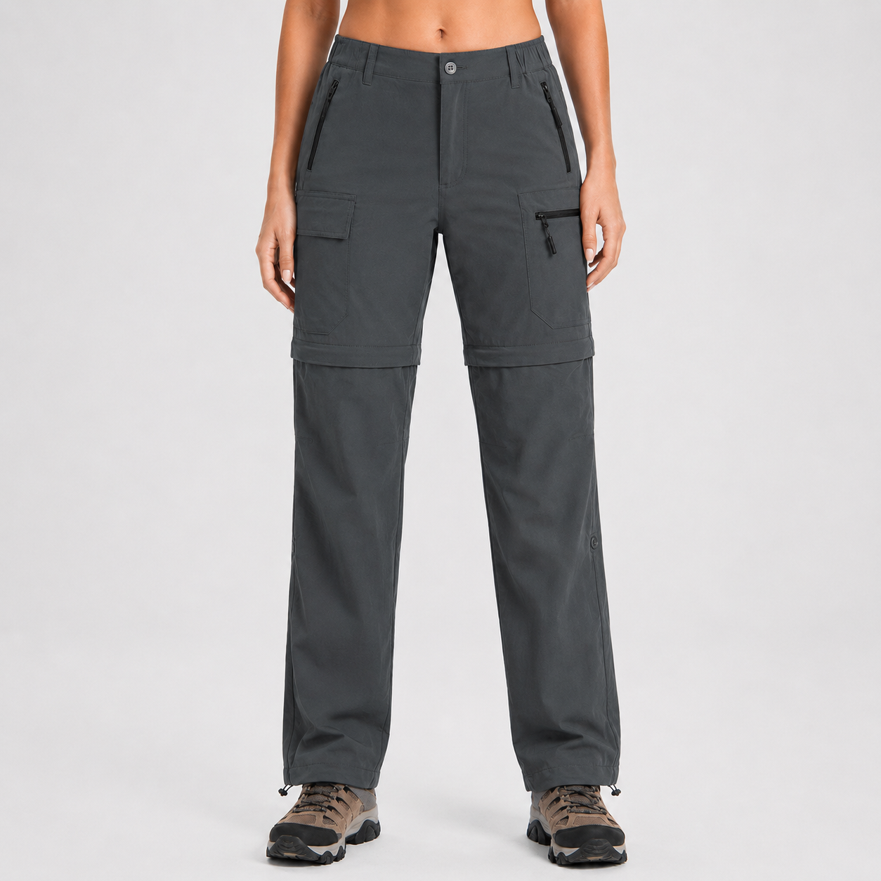 Women's zip-off hiking pants, quick-dry fabric