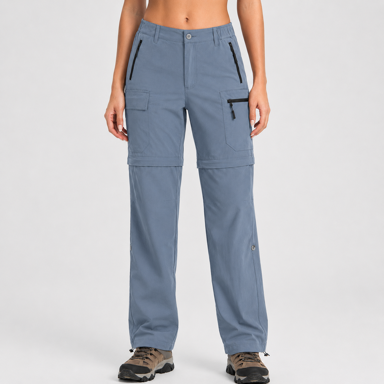 Women's zip-off hiking pants, quick-dry fabric
