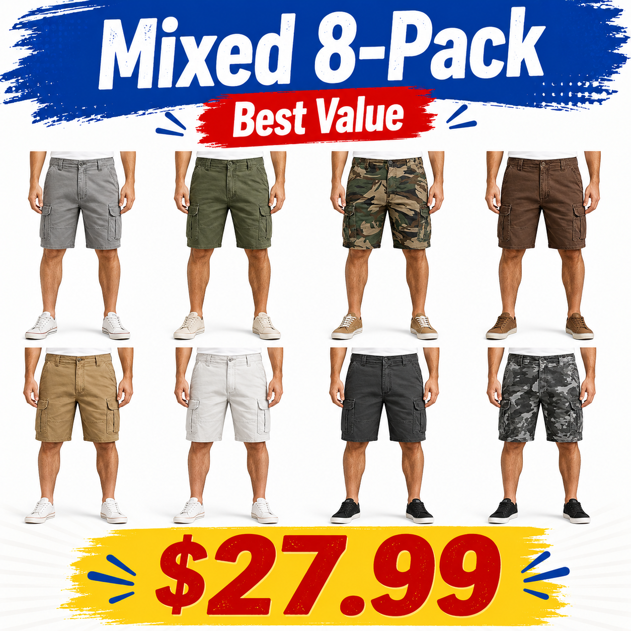 Men's Classic Stretch Cargo Shorts