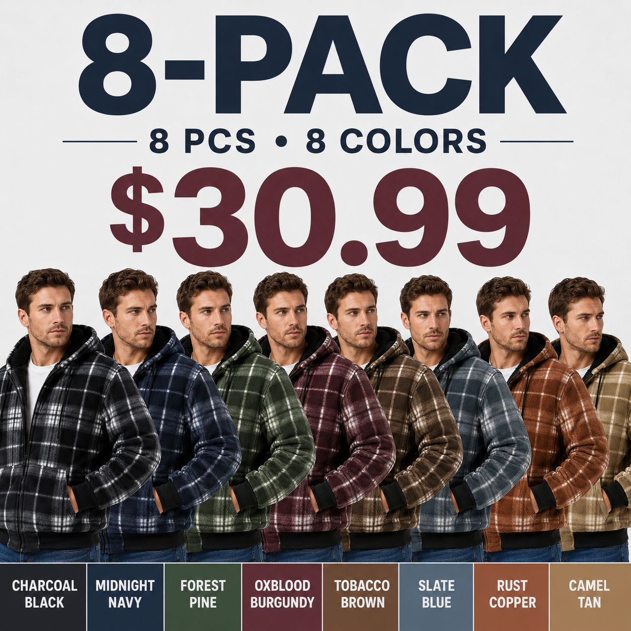 Men's Autumn Plaid Sweatshirt – Stylish and Wind-Resistant