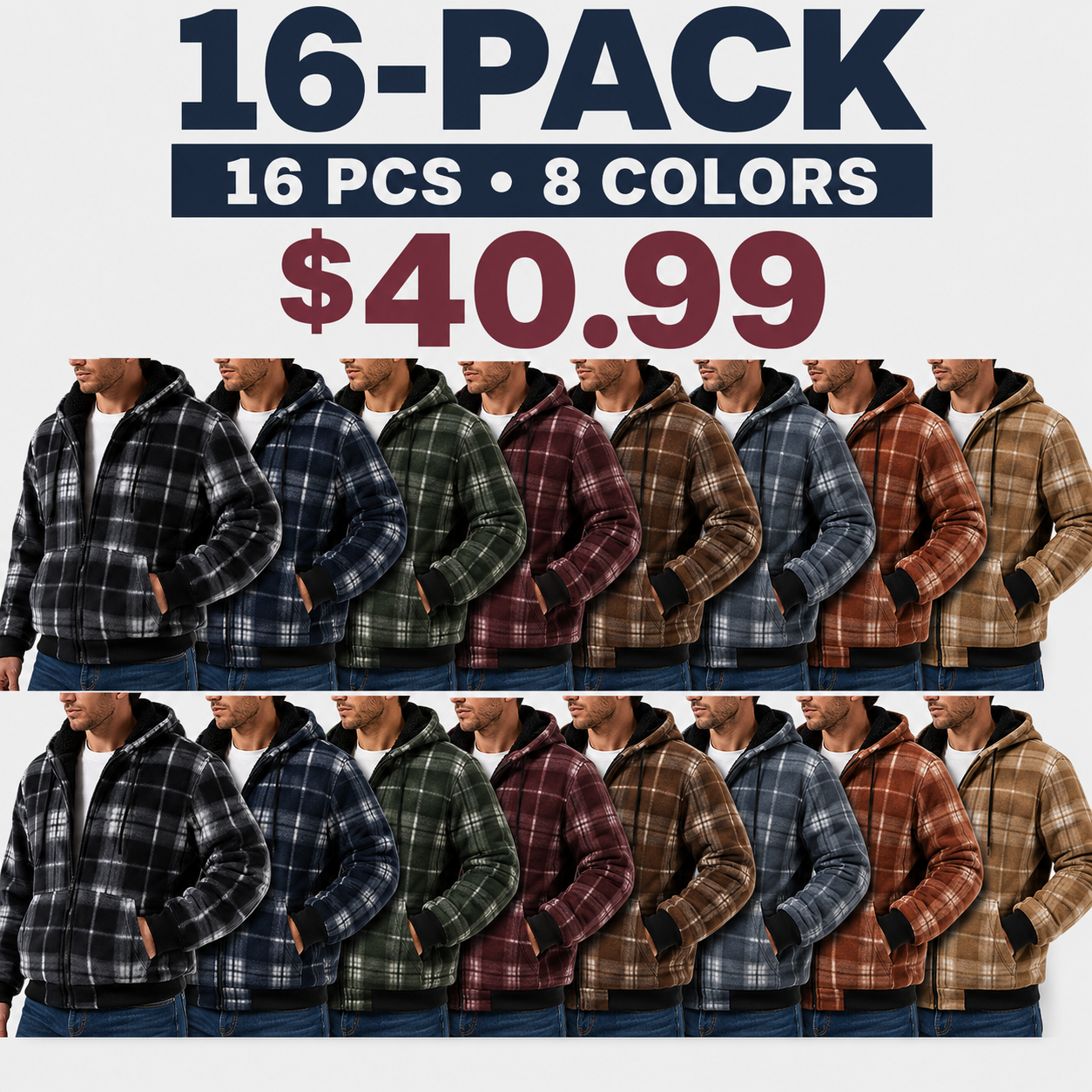 Men's Autumn Plaid Sweatshirt – Stylish and Wind-Resistant