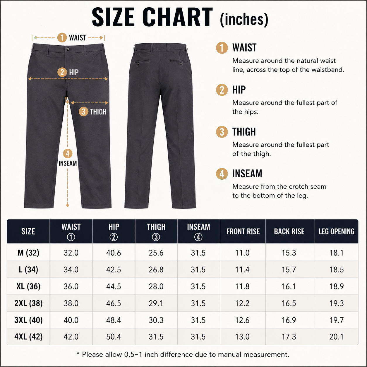 Men's classic-fit formal trousers featuring an expandable waistband and a flat-front design.