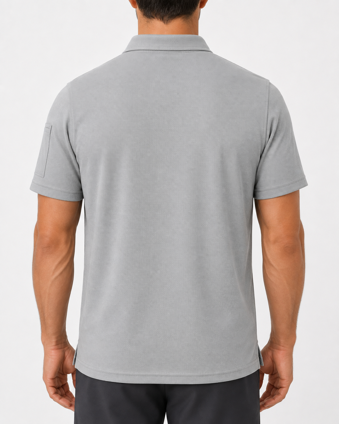 Men's Polo Shirt, quick-dry, short-sleeve, high-performance tactical pique fabric.