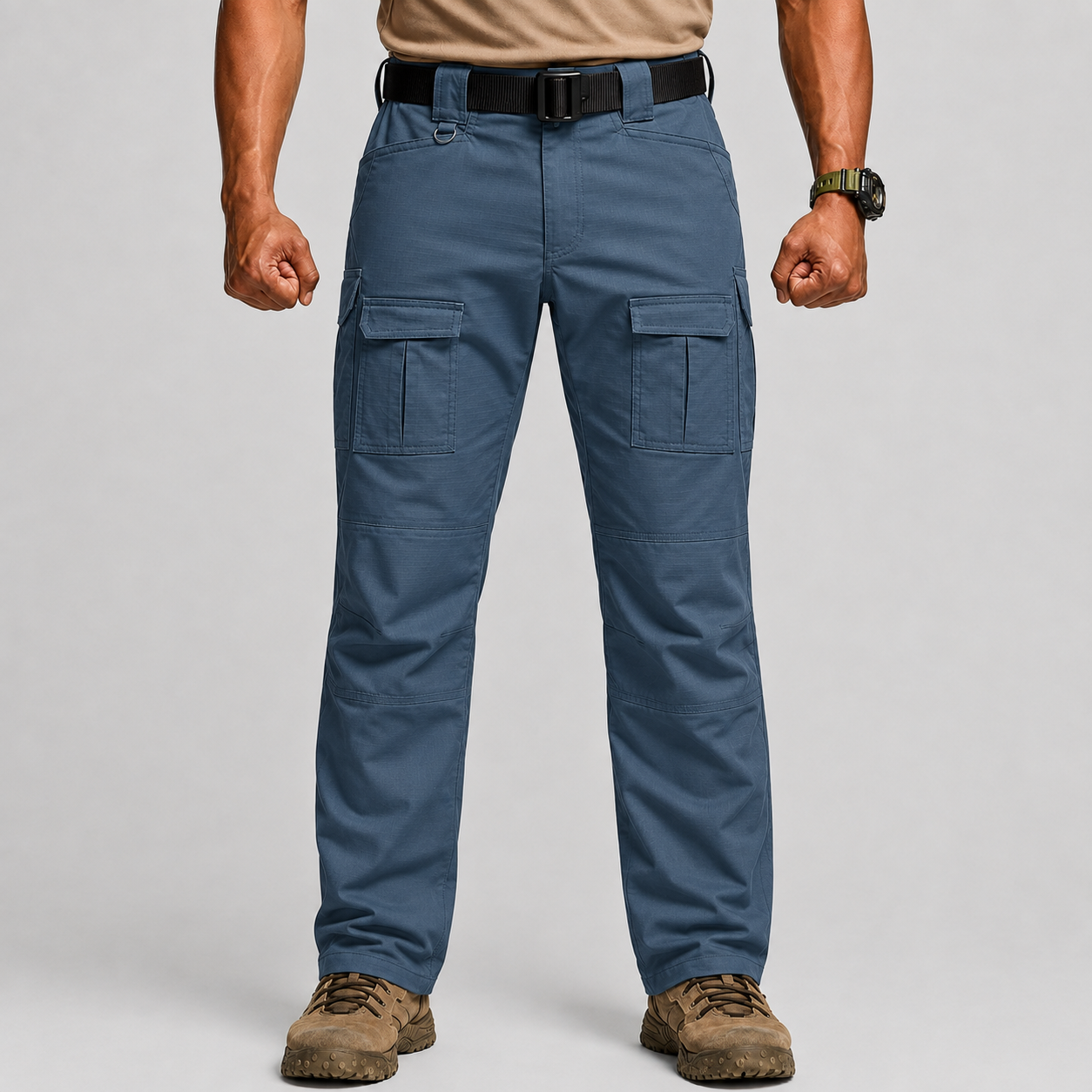Men's Ripstop Tactical Pants – Water-Resistant, Stretchy Cargo Pants for Hiking